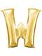 Gold Letter W Balloon