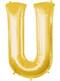 Ballon lettre U doré (86 cm)