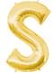 Buchstabe S Luftballon gold