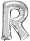 Ballon lettre R argenté (86 cm)