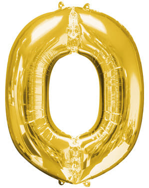 Balon złoty literka O (86 cm)