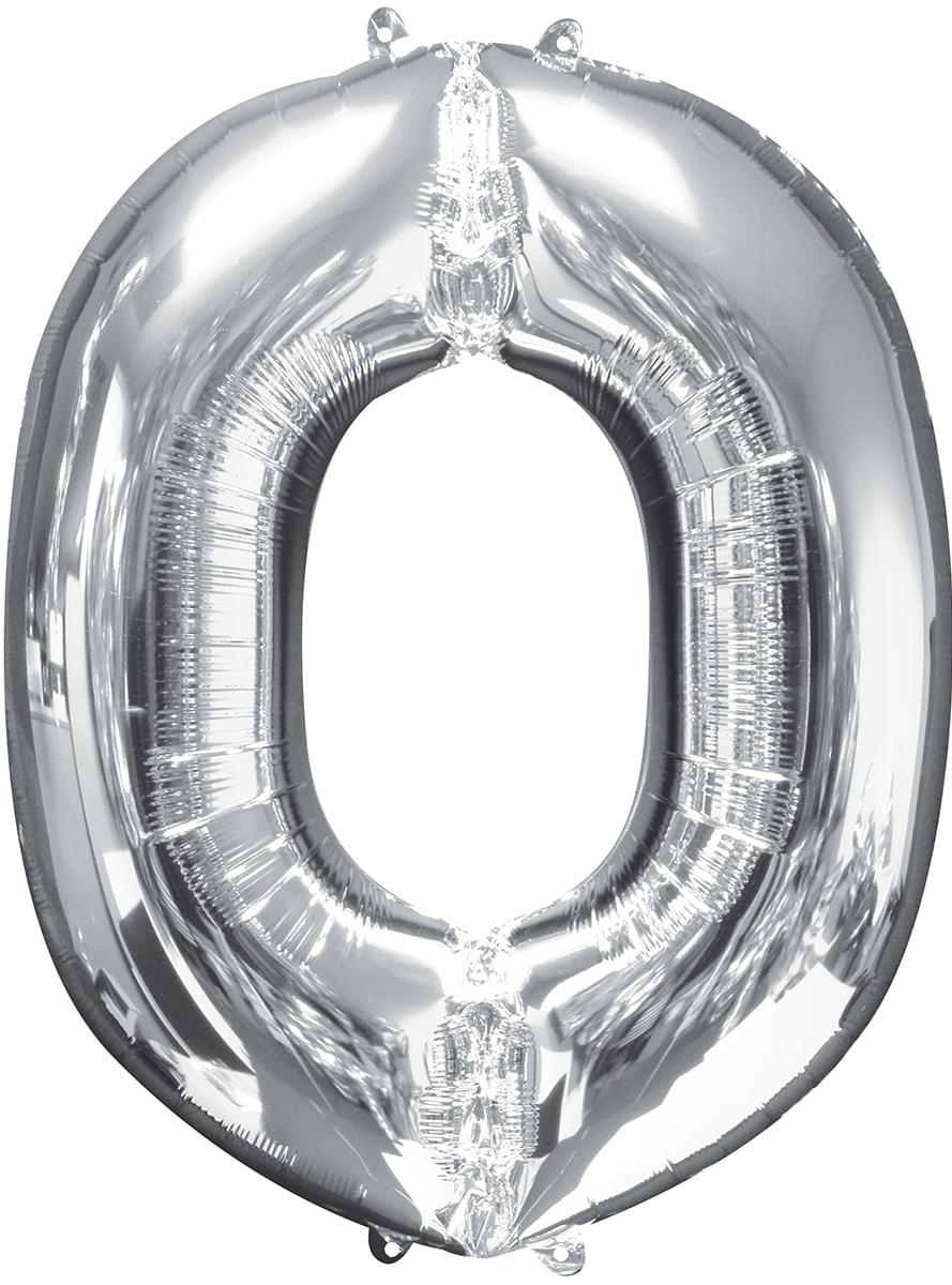 Silver Letter O Balloon (86 cm)