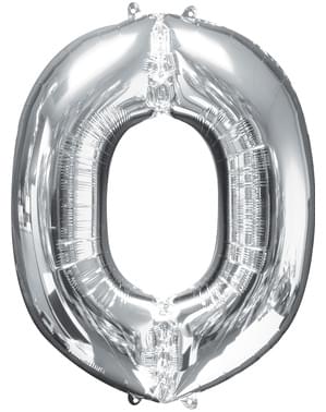 Ballon letter O zilver (86 cm)