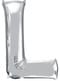 Ballon letter L zilver (86 cm)