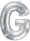 Globo letra G plateado (86 cm)