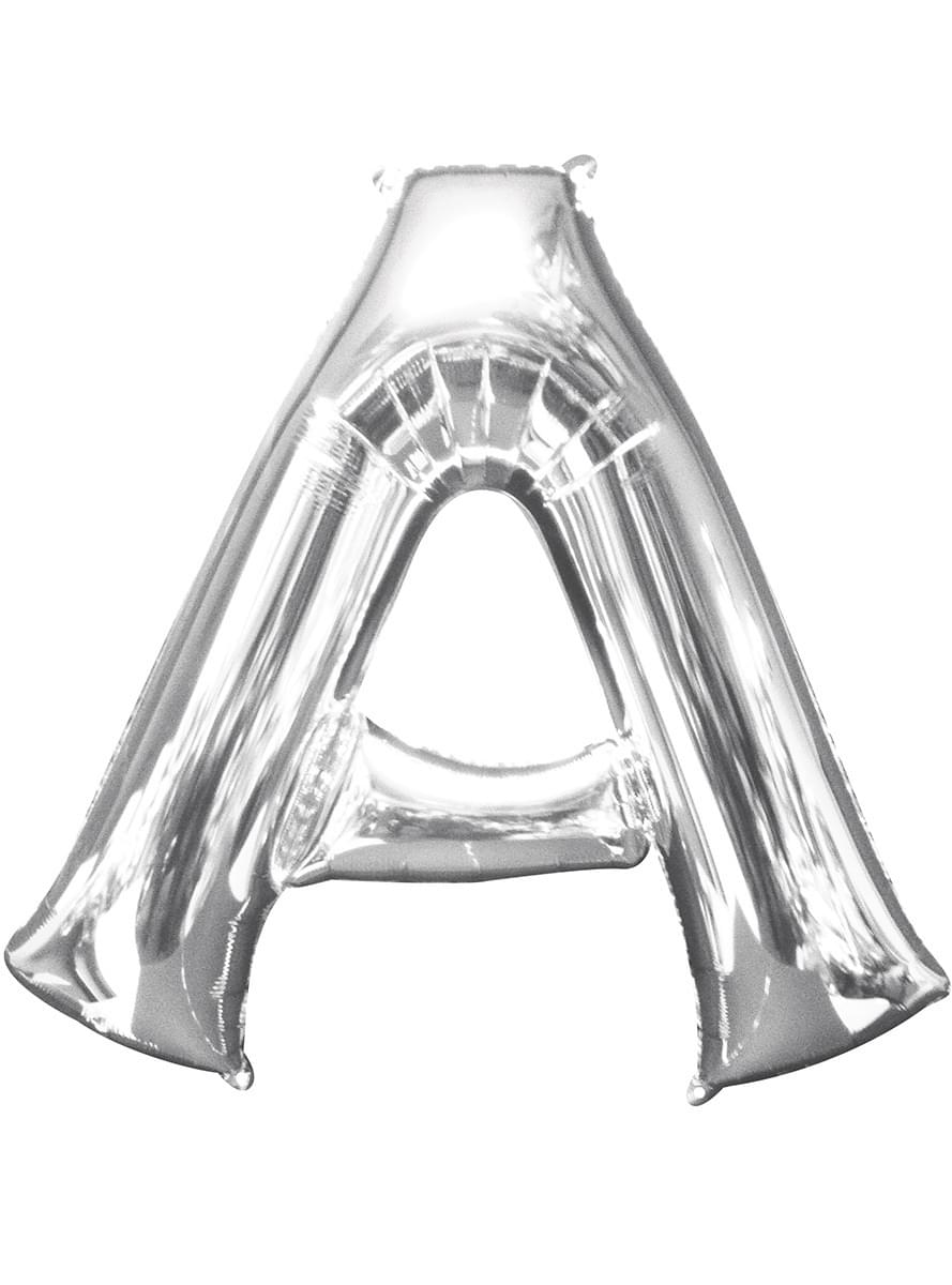 Ballon lettre A argenté (86 cm)