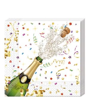 20 guardanapos Happy New Year (33x33 cm)