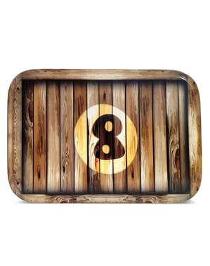 Bonnet boule de billard numéro 8 bébé