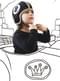 Gorro de bola de bilhar número 8 para bebé