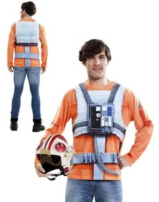 Camiseta hiperrealista de Luke Skywalker para adulto