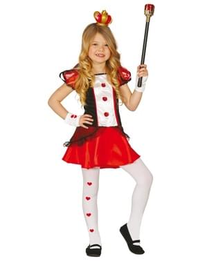 Fato de dama de copas para menina