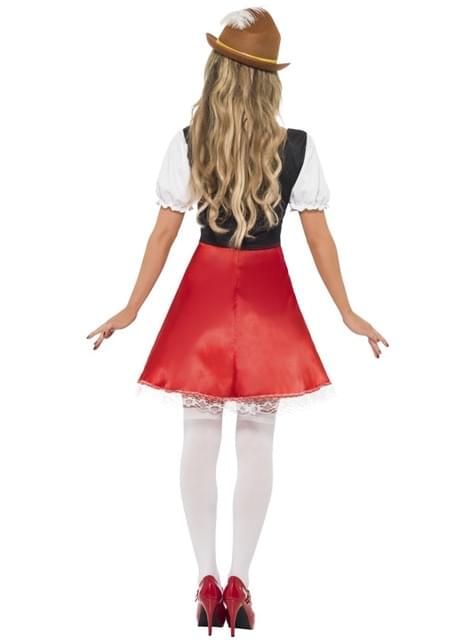 FALSK Kvæle ihærdige Tyrolerkjole Oktoberfest kostume. Express levering | Funidelia