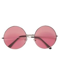Adult's Pink Hippy Sunglasses
