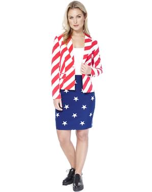 Costume Drapeau USA femme - Opposuits