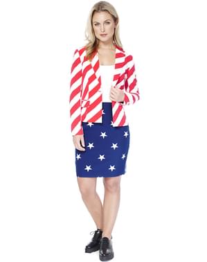 Fato de bandeira dos Estados Unidos para mulher - Opposuits