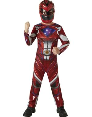 Rood Power Ranger Film kostuum voor kinderen