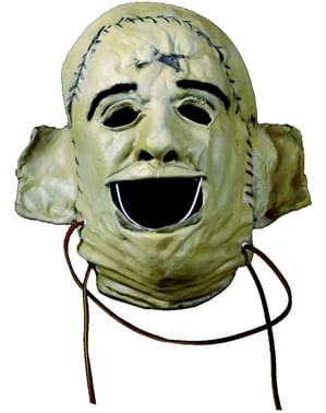 Maschera da Leatherface Saw Non aprite quella porta classico di lattice per adulti