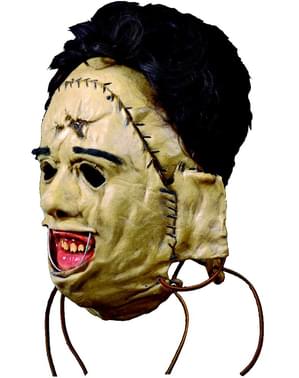 Máscara de Leatherface 1974 Massacre no Texas de látex para adulto