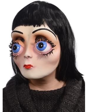 Maschera bambola con occhi enormi per adulto