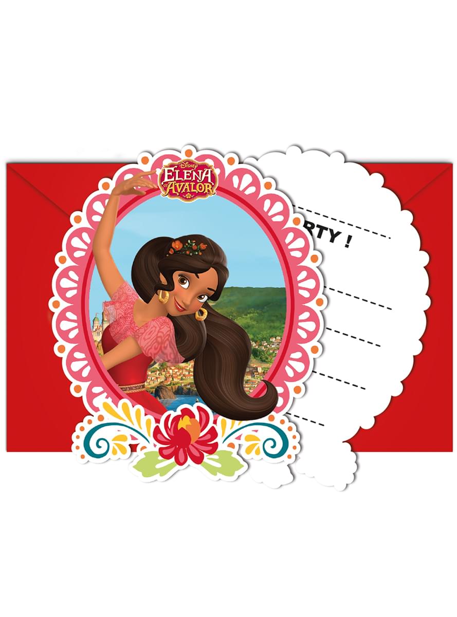 6 invitaciones Elena de Avalor