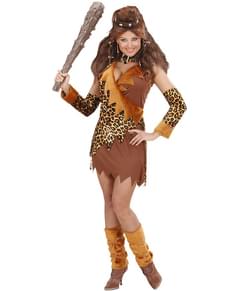 Acquista Costume uomo delle caverne arancione adulto - School Point