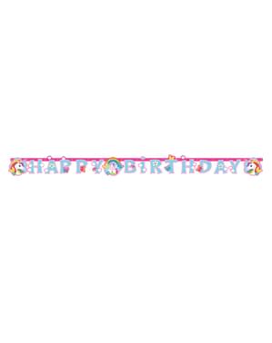 Banner Happy Birthday Unicorn