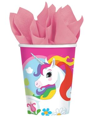 8 gobelets Licorne