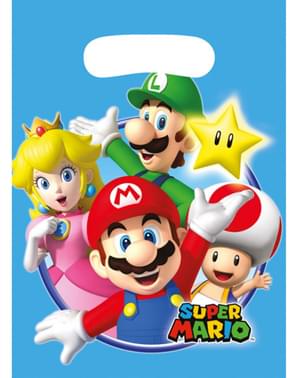 Set 8 uitdeelzakjes Super Mario Bros