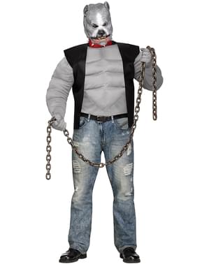 Pitbull biker plus size kostume til mænd