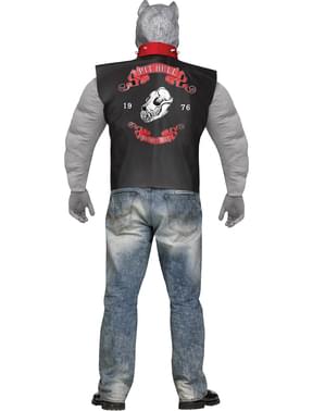 Déguisement pitbull motard hommegrande taille