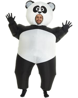 Disfraz de oso panda hinchable para adulto