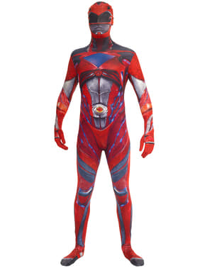 Maskeraddräkt Power Ranger röd Movie Morphsuits för vuxen