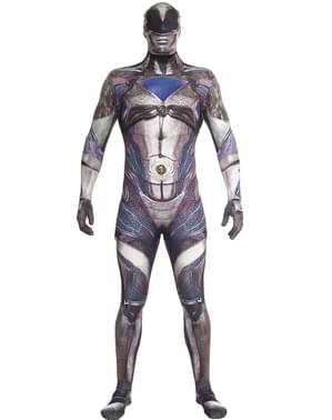 Възрастен Черно власт Рейнджър филм Morphsuit костюм