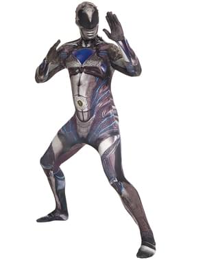 Svart Power Ranger Film Morphsuit Kostyme for Voksne