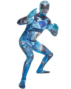Costume da Power Ranger blu Movie Morphsuits per adulto