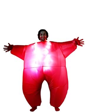 Kostum Light-Up Inflatable Merah Dewasa