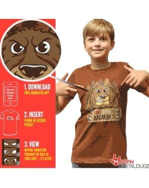 Otroška majica z gladkim medvedom