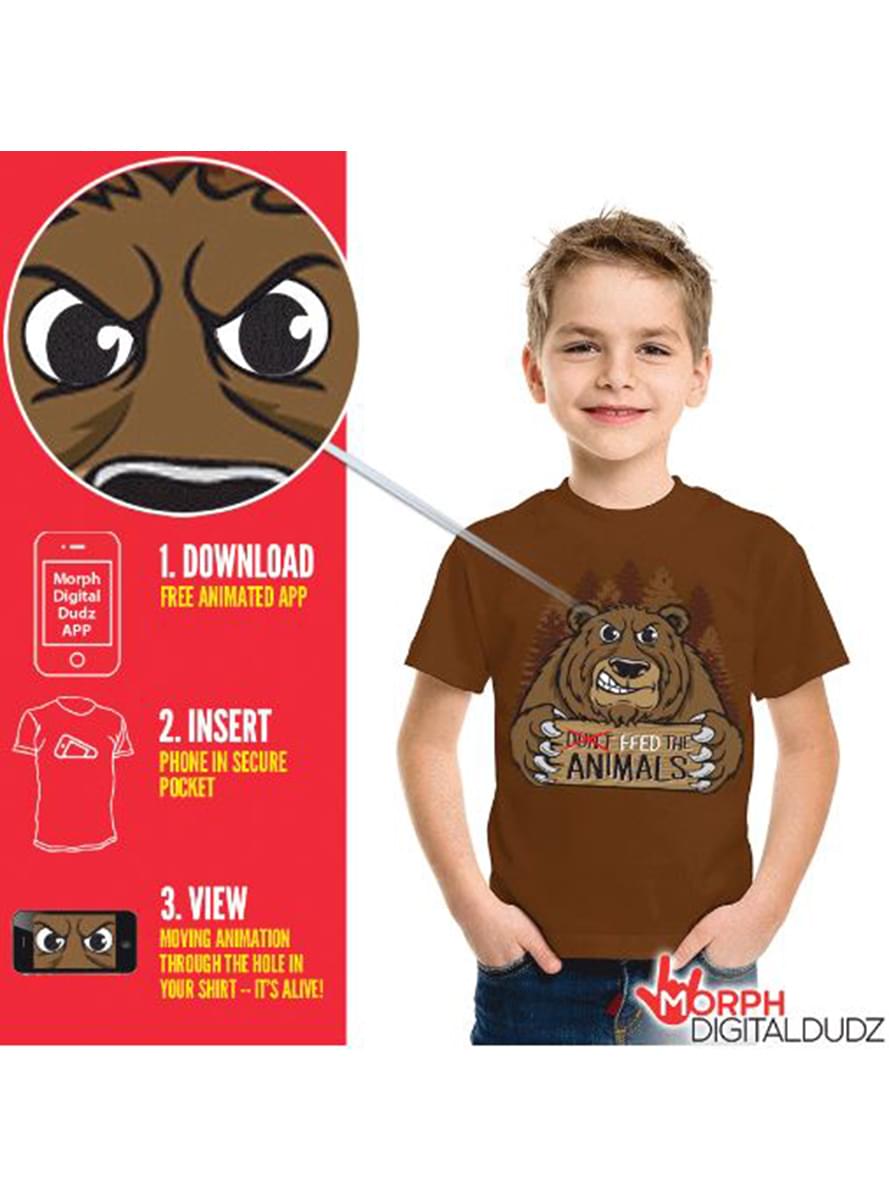 Camiseta de oso hambriento infantil
