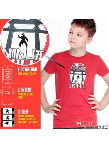 Camisola de ninja em ação infantil