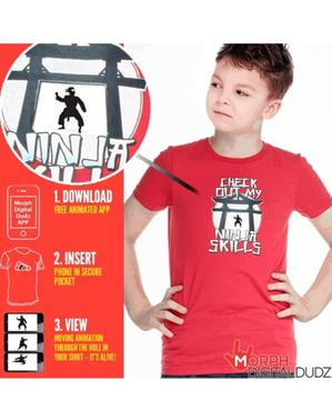 T-shirt de ninja en action enfant