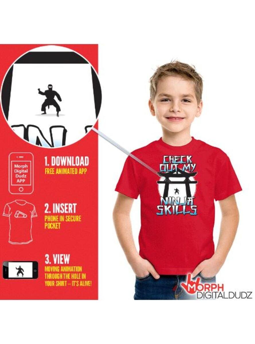 ילדים Ninja בפעולה T-Shirt