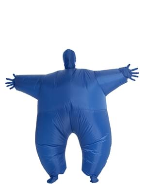 Déguisement lumineux bleu gonflable adulte