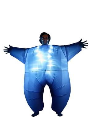 वयस्क की inflatable उज्ज्वल नीली पोशाक