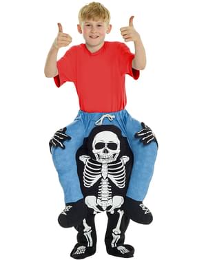 Draag me kostuum dood Skelet voor kinderen