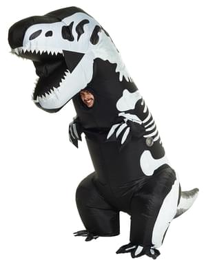 Oppblåsbar Dinosaur T-Rex Skjelett Kostyme til Voksne
