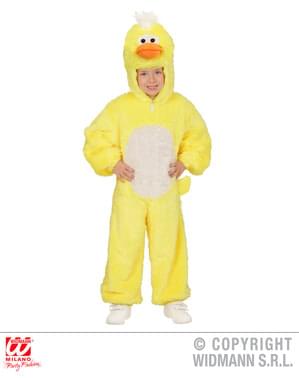 Yellow plush duck costume for baby