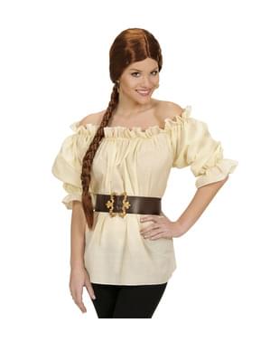 Top Pirat Beige Dam Plus Size