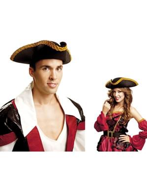 chapéu de pirata deluxe para adulto