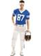 Déguisement quarterback bleu homme