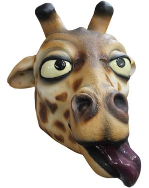 Maschera giraffa in lattice per adulto